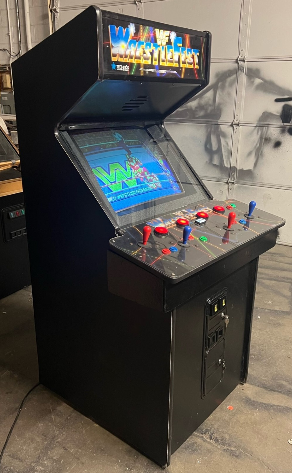 WRESTLEFEST ARCADE MACHINE by TECHNOS 1991 (Excellent Condition)