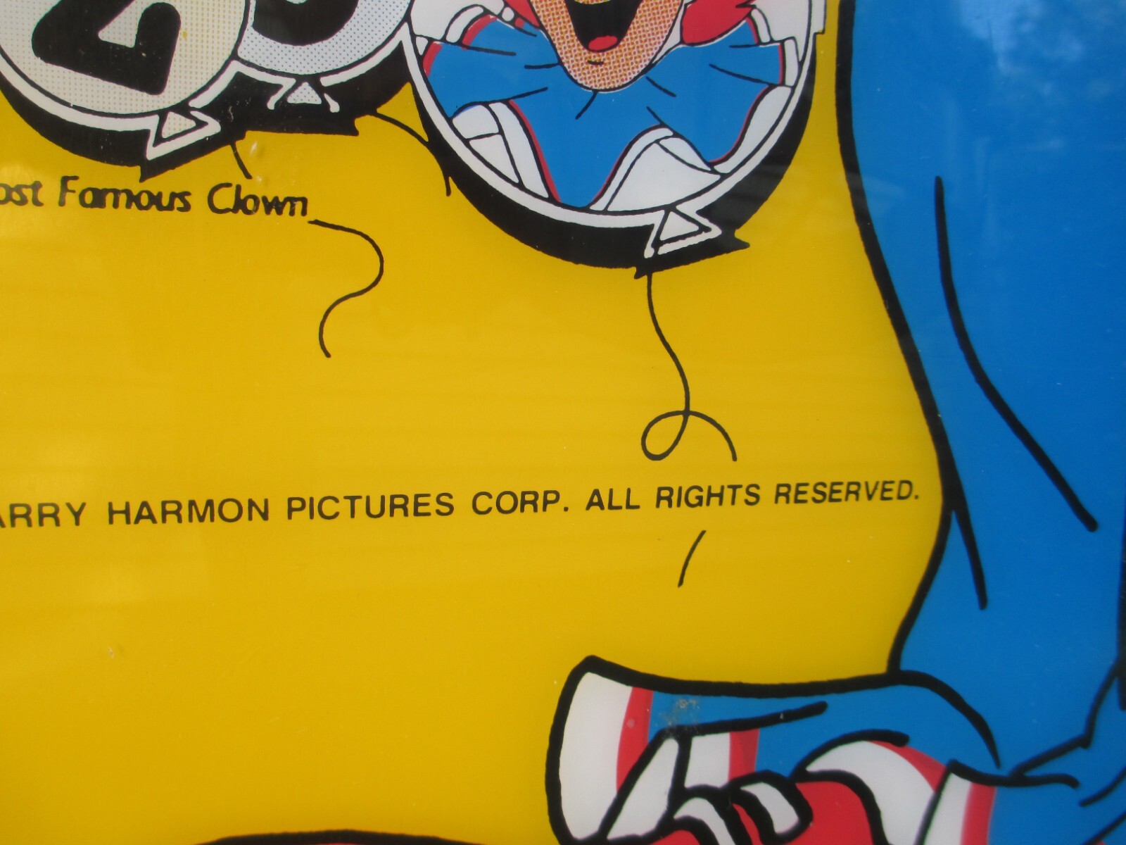 Vintage 1990 BOZO the Clown BASKETBALL ARCADE CARNIVAL MIDWAY GAME Larry Harmon