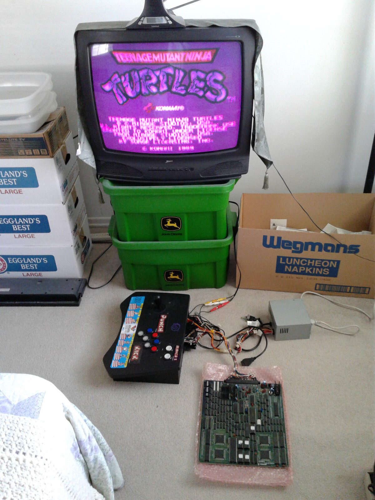 Used, custom built JAMMA arcade supergun for PCB boards – home arcade system