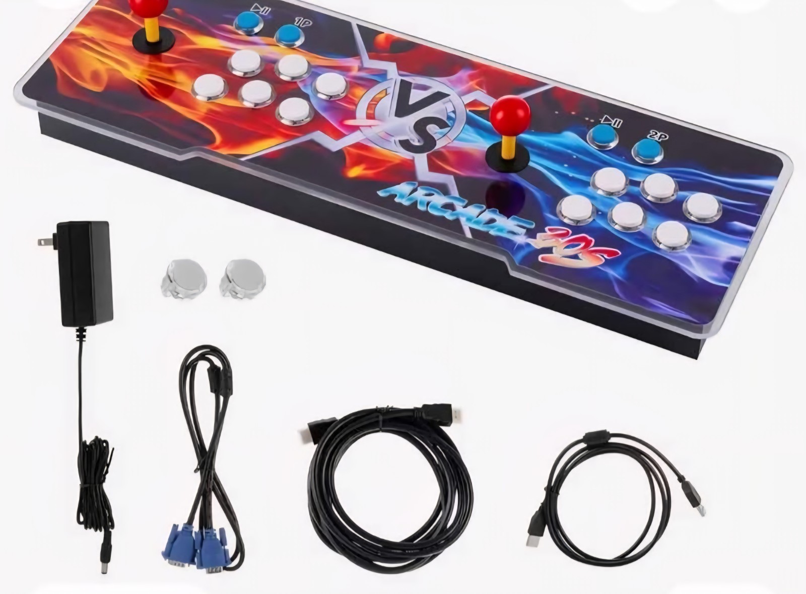 Pandora Arcade 26800 games, Illuminated Buttons Dual Joysticks HDMI VGA
