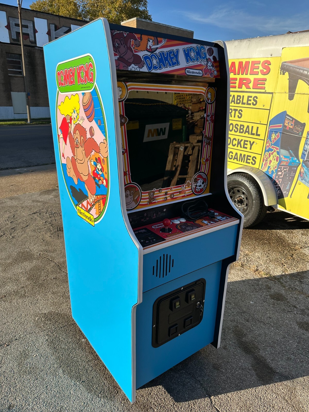 Donkey Kong Arcade Game, lots of new parts, Sharp with 60 games -Free shipping