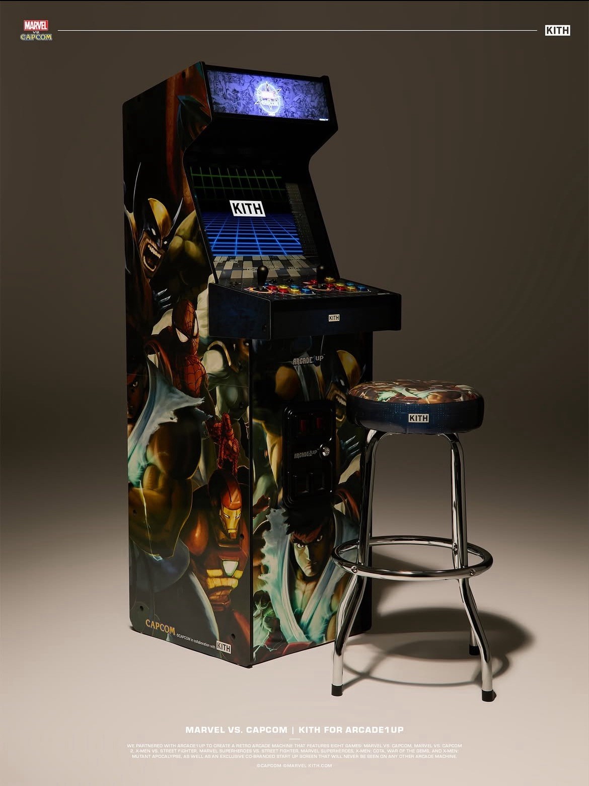 Kith for ARCADE1UP Marvel Vs. Capcom 2 Arcade – BRAND NEW in original packaging