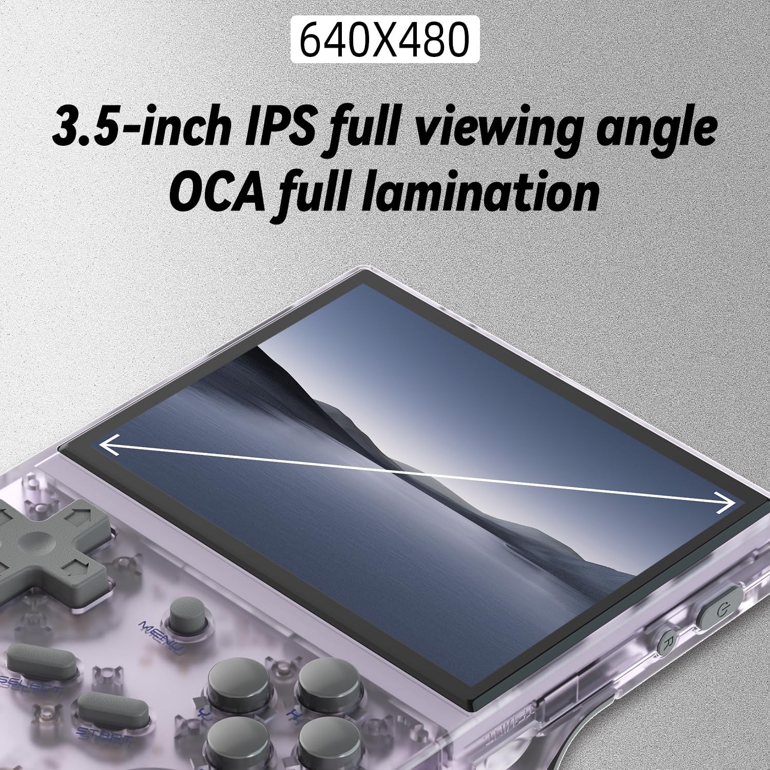 RG35XX Retro Handheld Game Console, 3.5 Inch IPS Inches, Rg35xx Purple