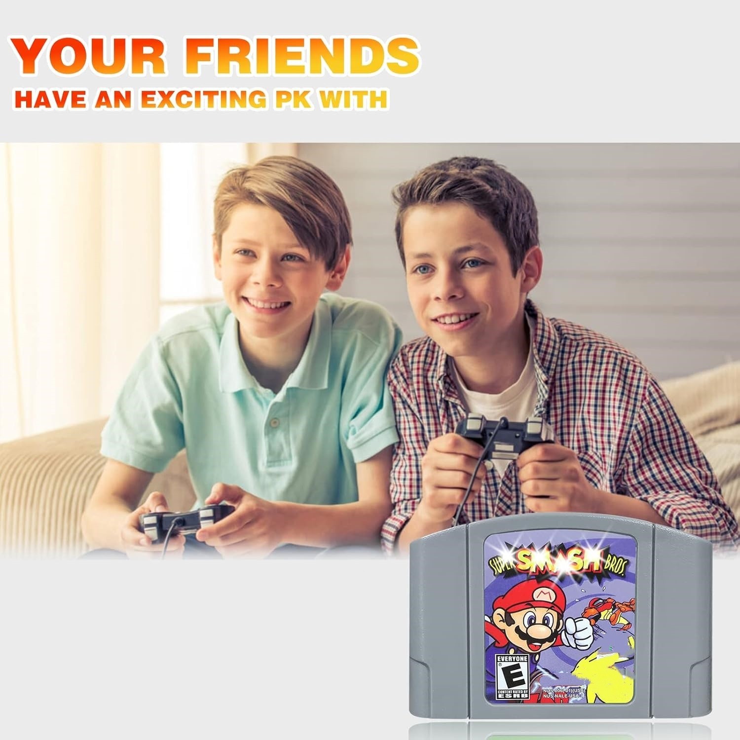 Super smash bros Game Cartridge For Nintendo 64 Console Tested Free Shipping