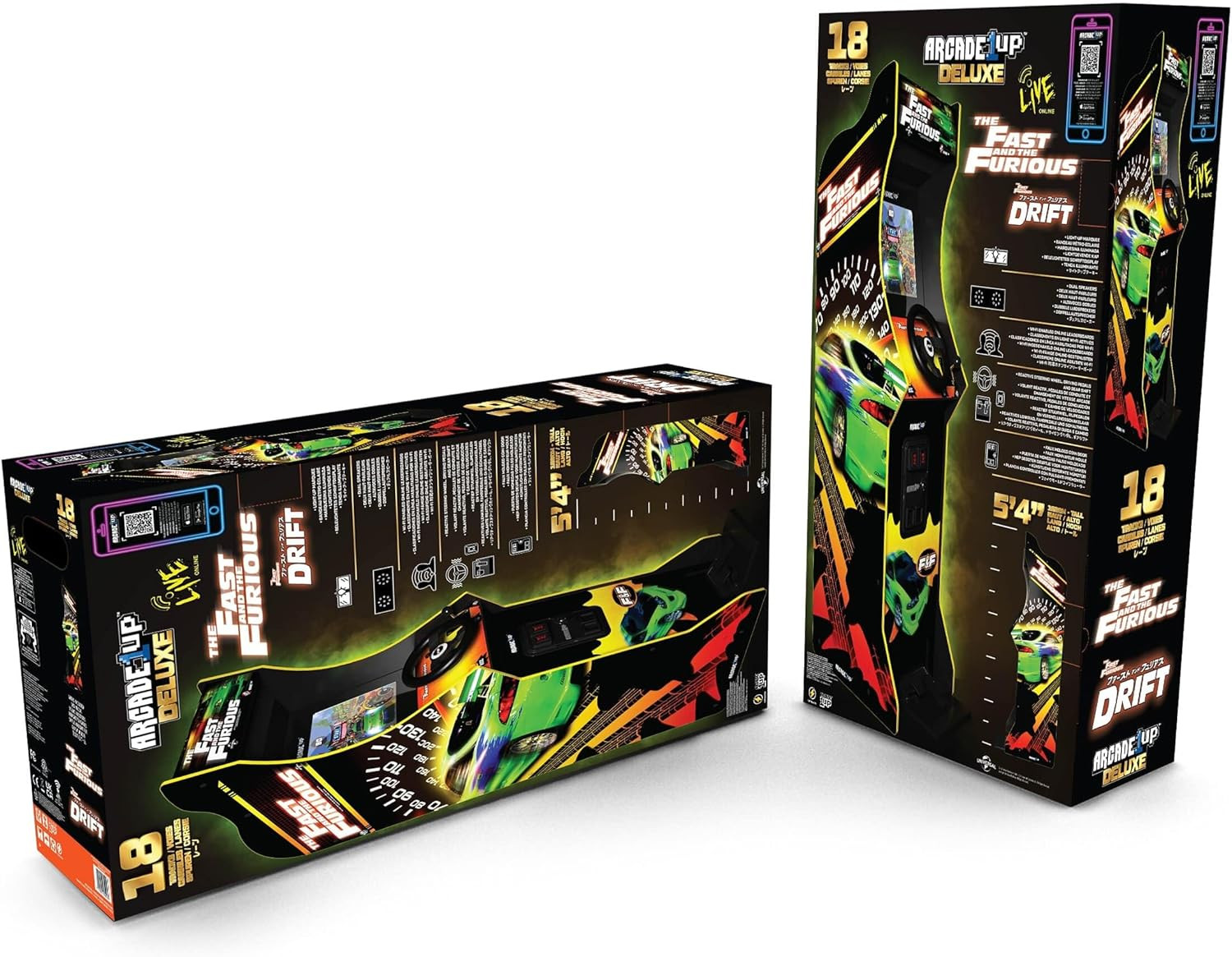 the Fast & the Furious Deluxe Arcade Game for Your Home, with 5-Foot-Tall Stand-
