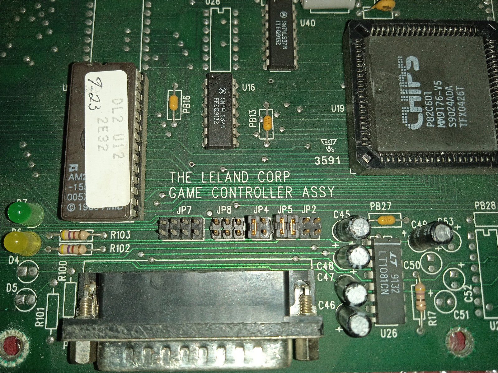 ORIGINAL LELAND DEDICATED DRAGON’S LAIR 2 II PCB LASER GAME no quixote quix-ote