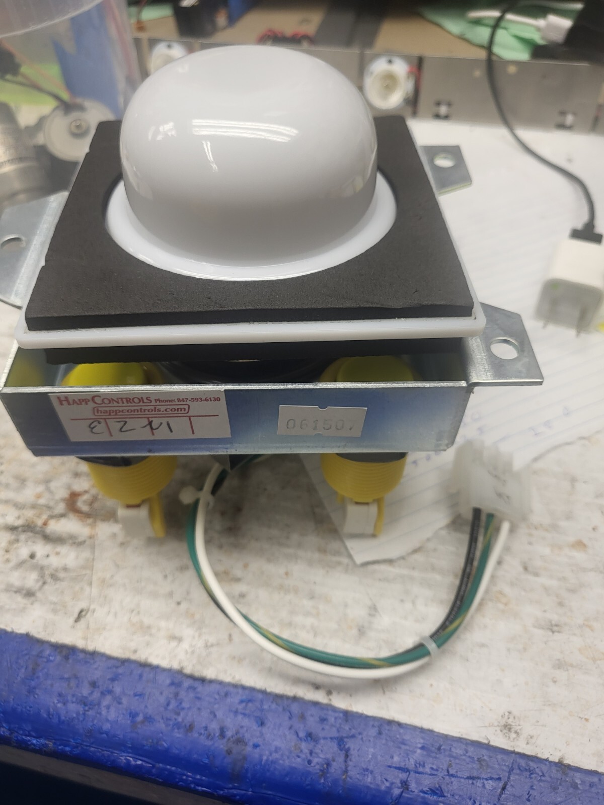 megabutton assembly with light.