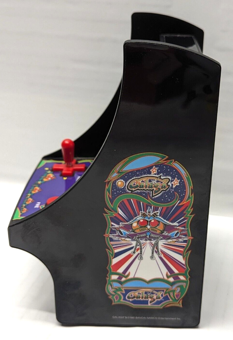 Micro Player Mini Arcade Machine Galaga Video Game Fully Playable 6.75in Color