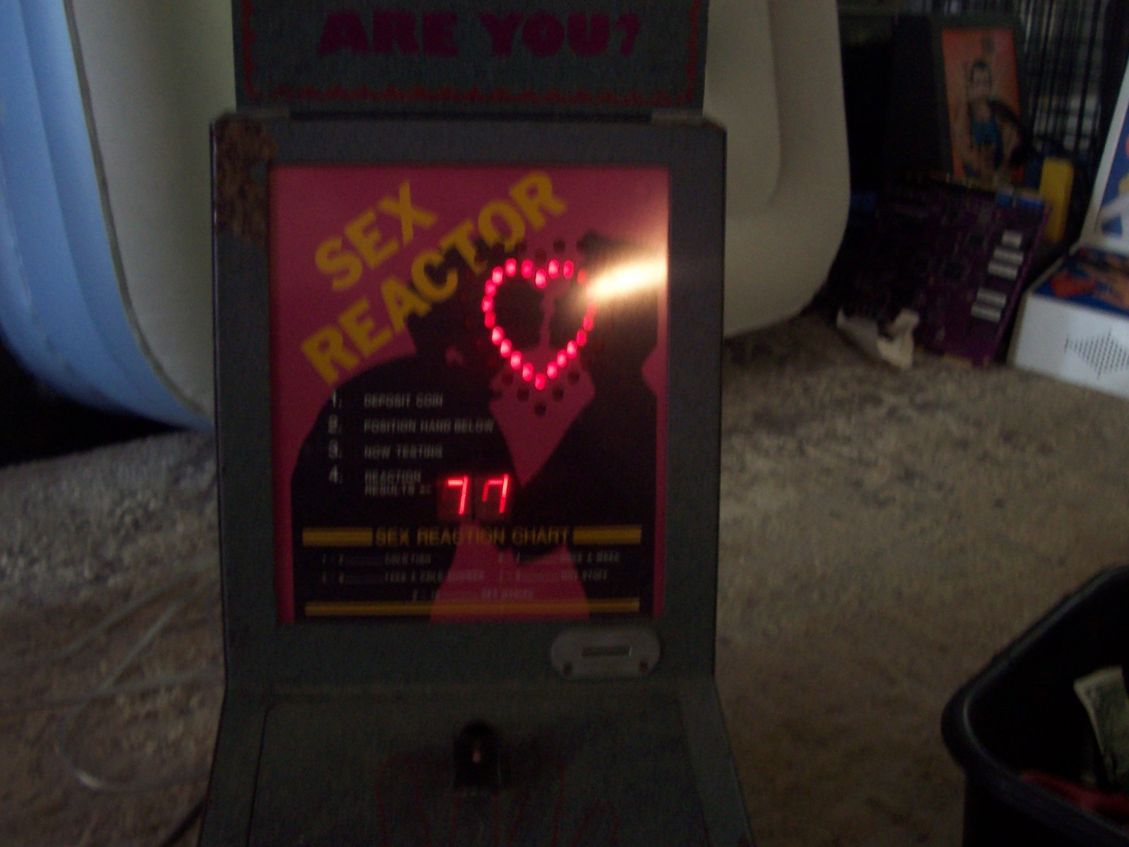 SEX REACTOR Game Arcade .25 Cent – Works PLEASE READ!
