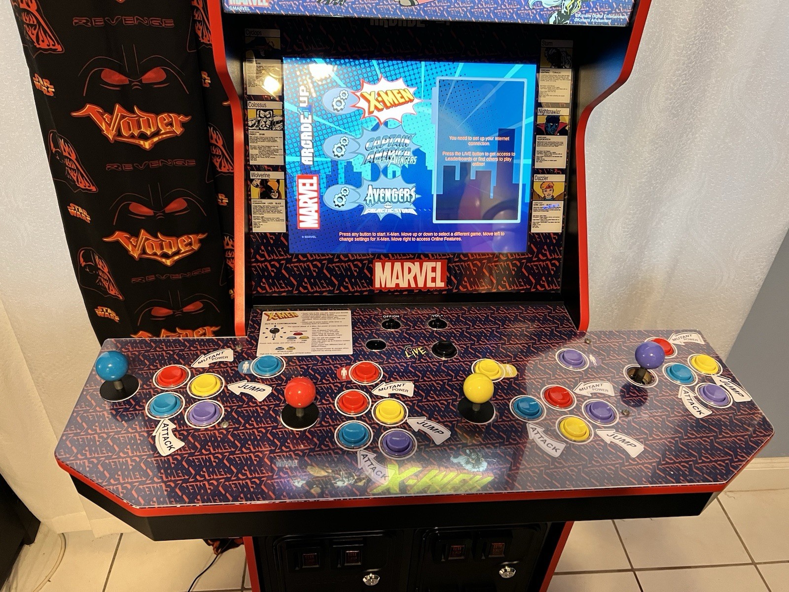 🕹️ARCADE1UP X-MEN 4 Arcade PLAYER ORIGINAL W RISER – WORKING GREAT