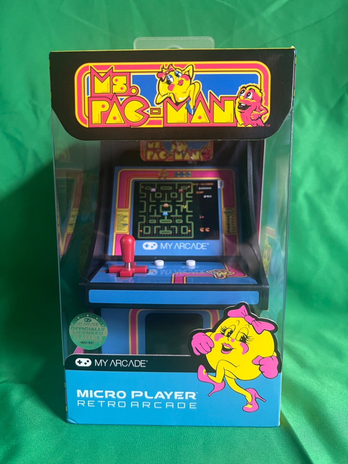 MY ARCADE MICRO PLAYER RETRO ARCADE MS. PAC-MAN 2019 BANDAI/NAMCO NIB