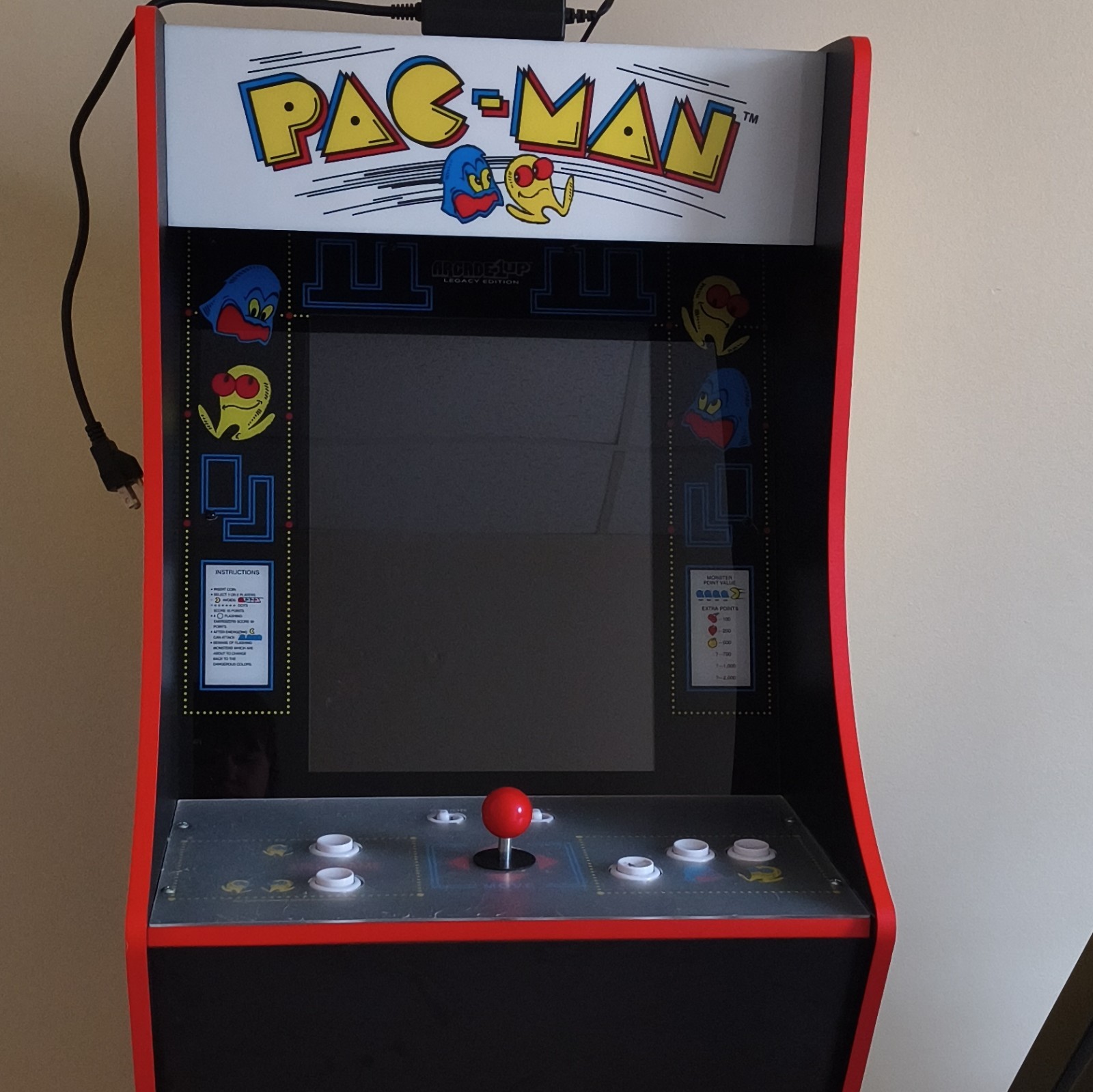Collectable Pac-Man Arcade game With Multiple 20+ Extra Games, Minimal Wear