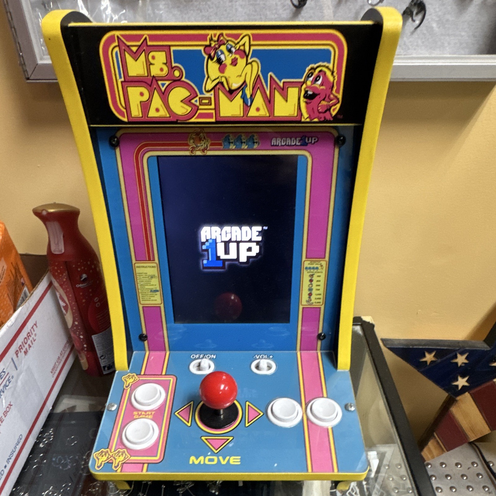 Arcade1Up Ms. Pac-Man Countertop Tabletop Video Arcade Machine (Reproduction)
