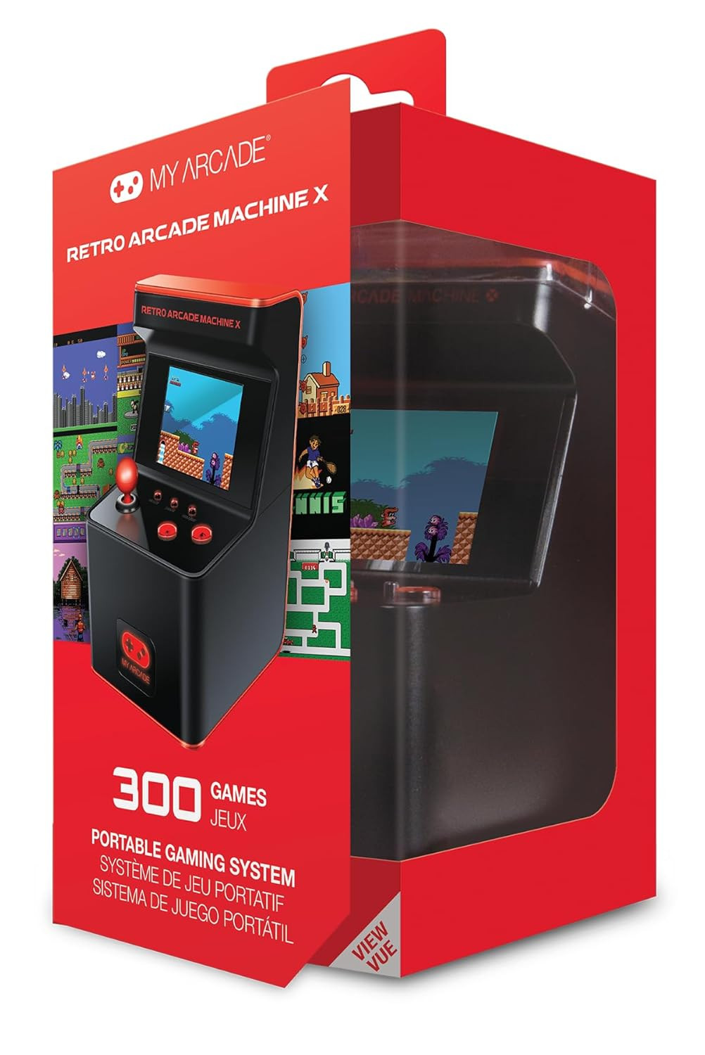 Retro Arcade Machine X Playable Mini Arcade: 300 Retro Style Games Built In, 5.7