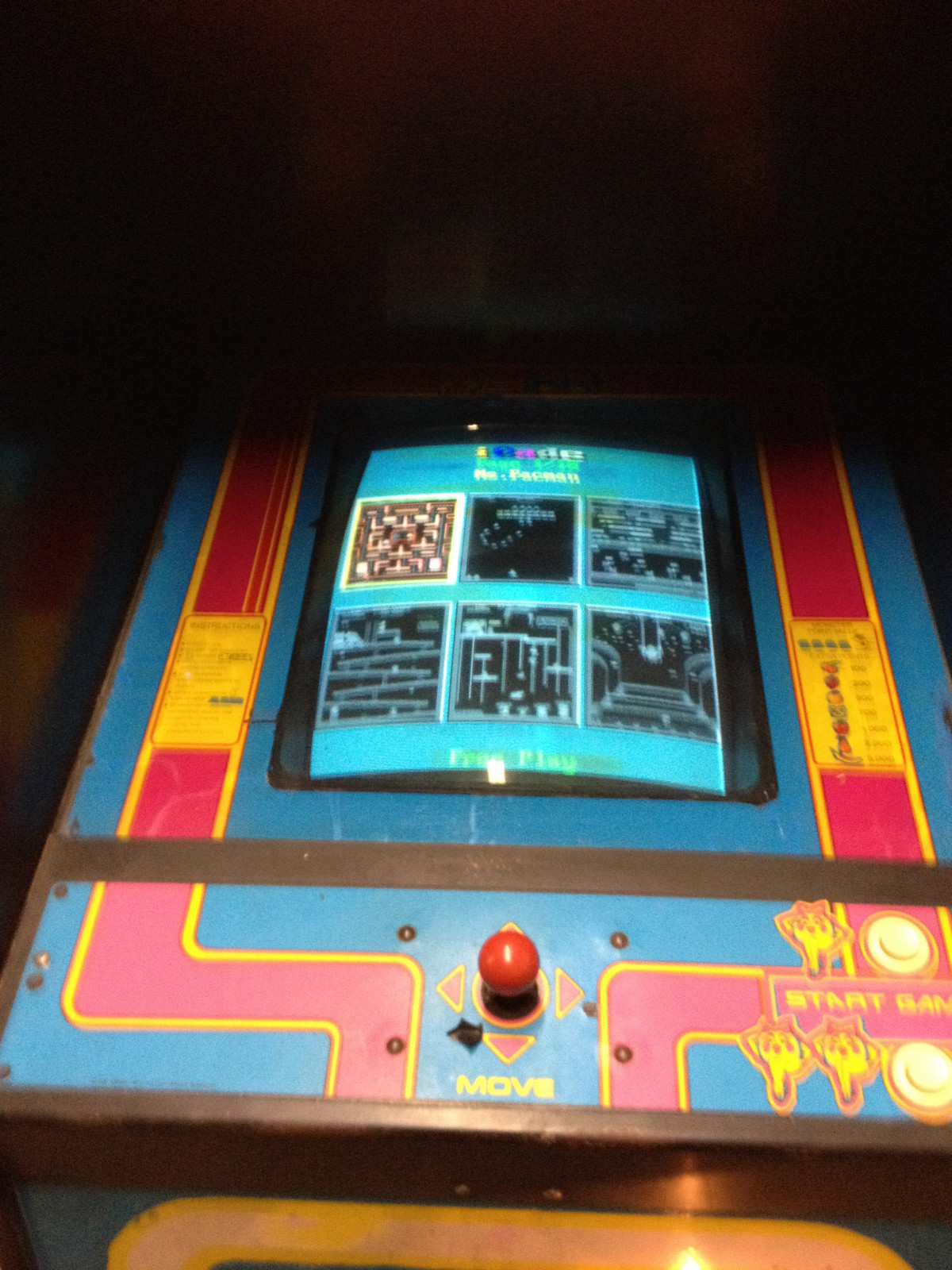 Ms Pacman/ Pacman standup conversion to Classic 60 games