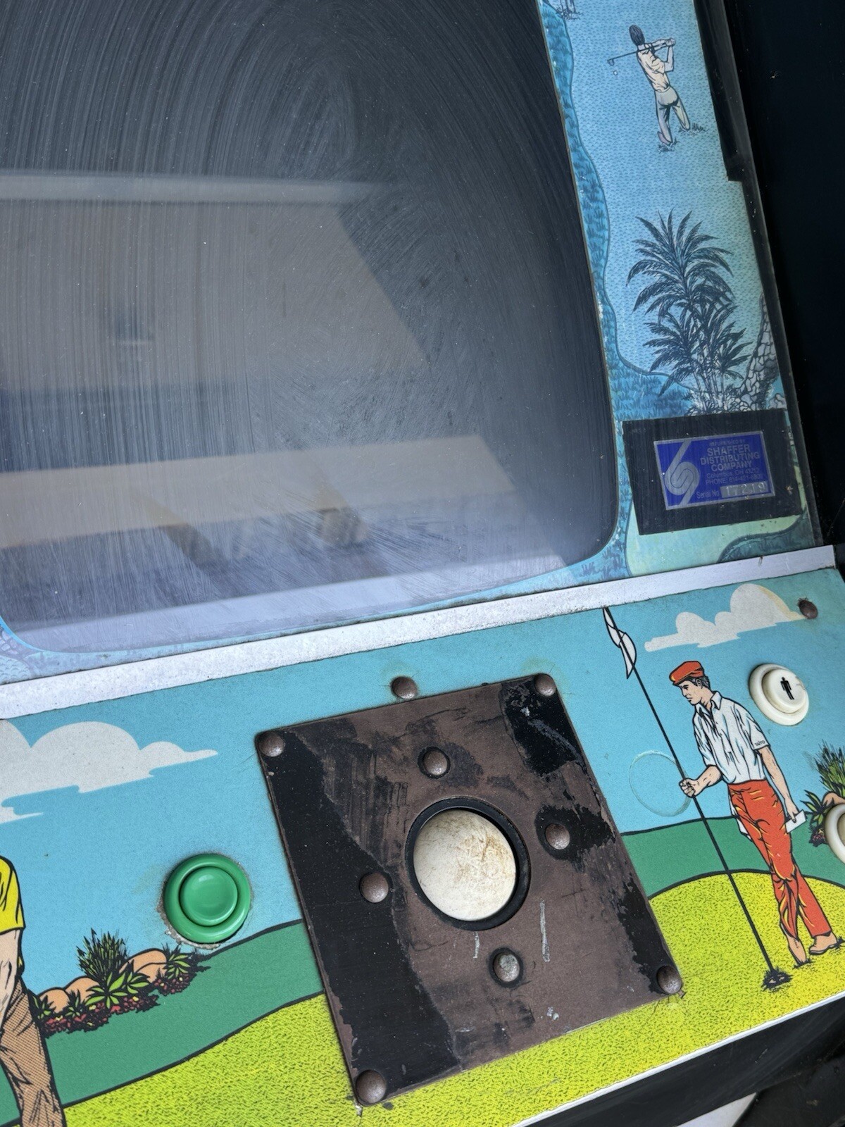 Taito U.S. Classic Golf Stand Up Classic Video Arcade Game Vintage .25 Cent