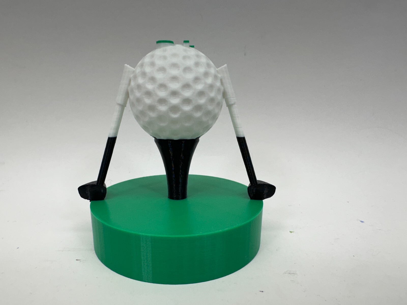 Custom Golden Tee GT Trackball Dust Cover White/Green Golf Ball W/Clubs NEW