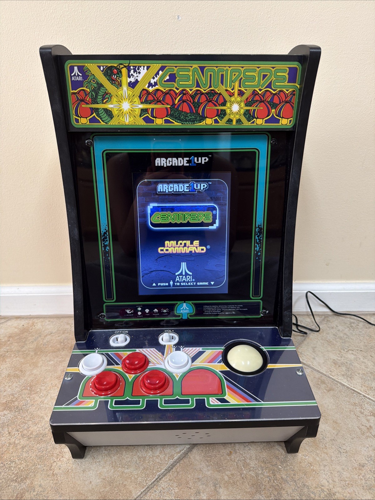 Arcade 1UP Countercade Centipede Video Game Fully Functional