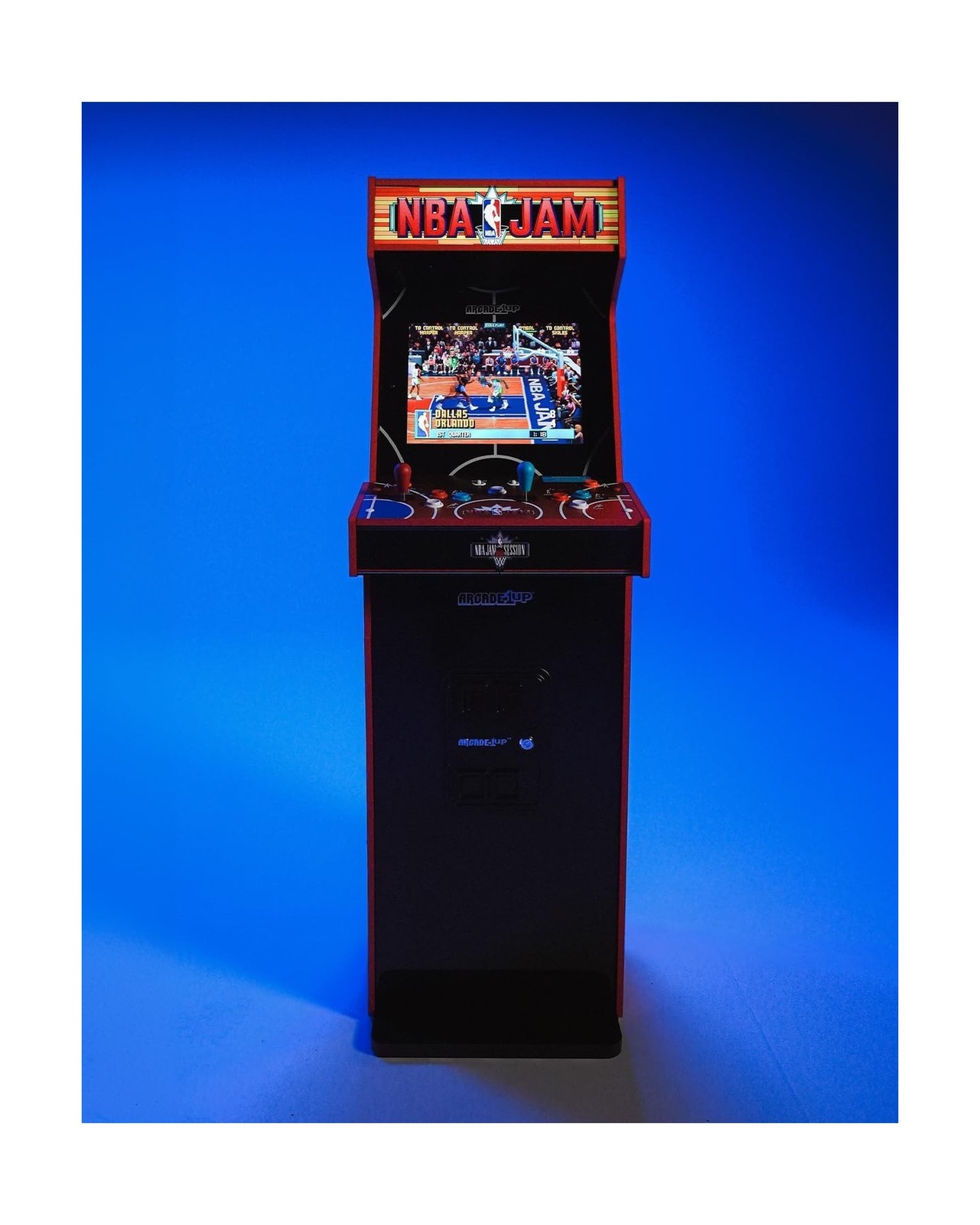 2-Player Basketball Arcade Machine Cabinet w/ 3 Games Wi-Fi Online Multiplayer