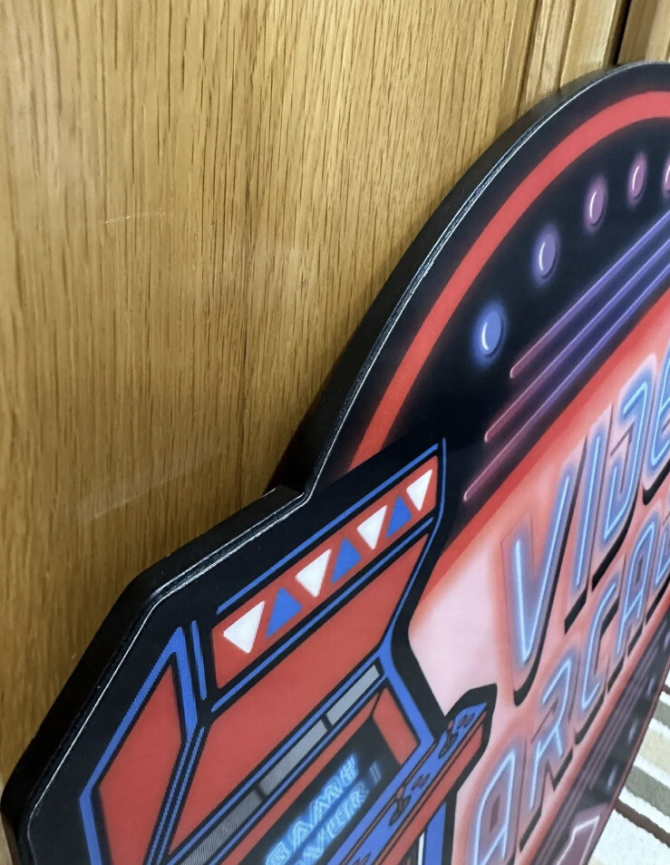 Video Arcade Game Room Sign Pinball Bar Vintage Style Wall Decor