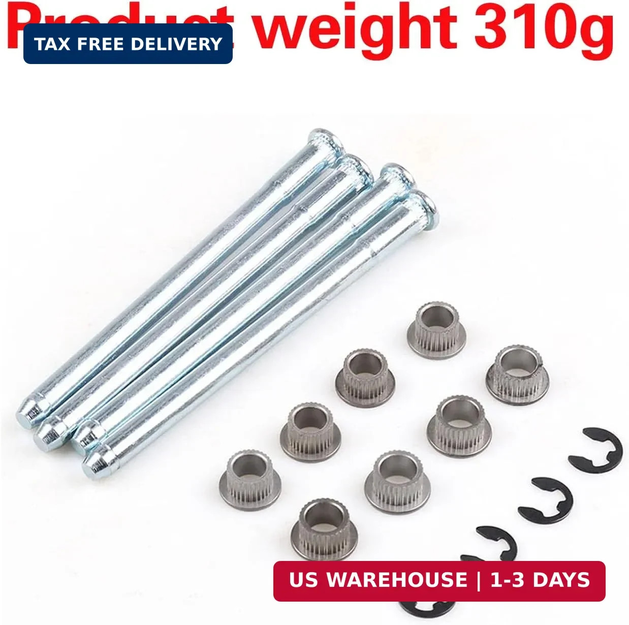 16 PCS Door Hinge Pin and Bushing Repair Kit for 1988-2002 Chevy GMC Fullsize Tr