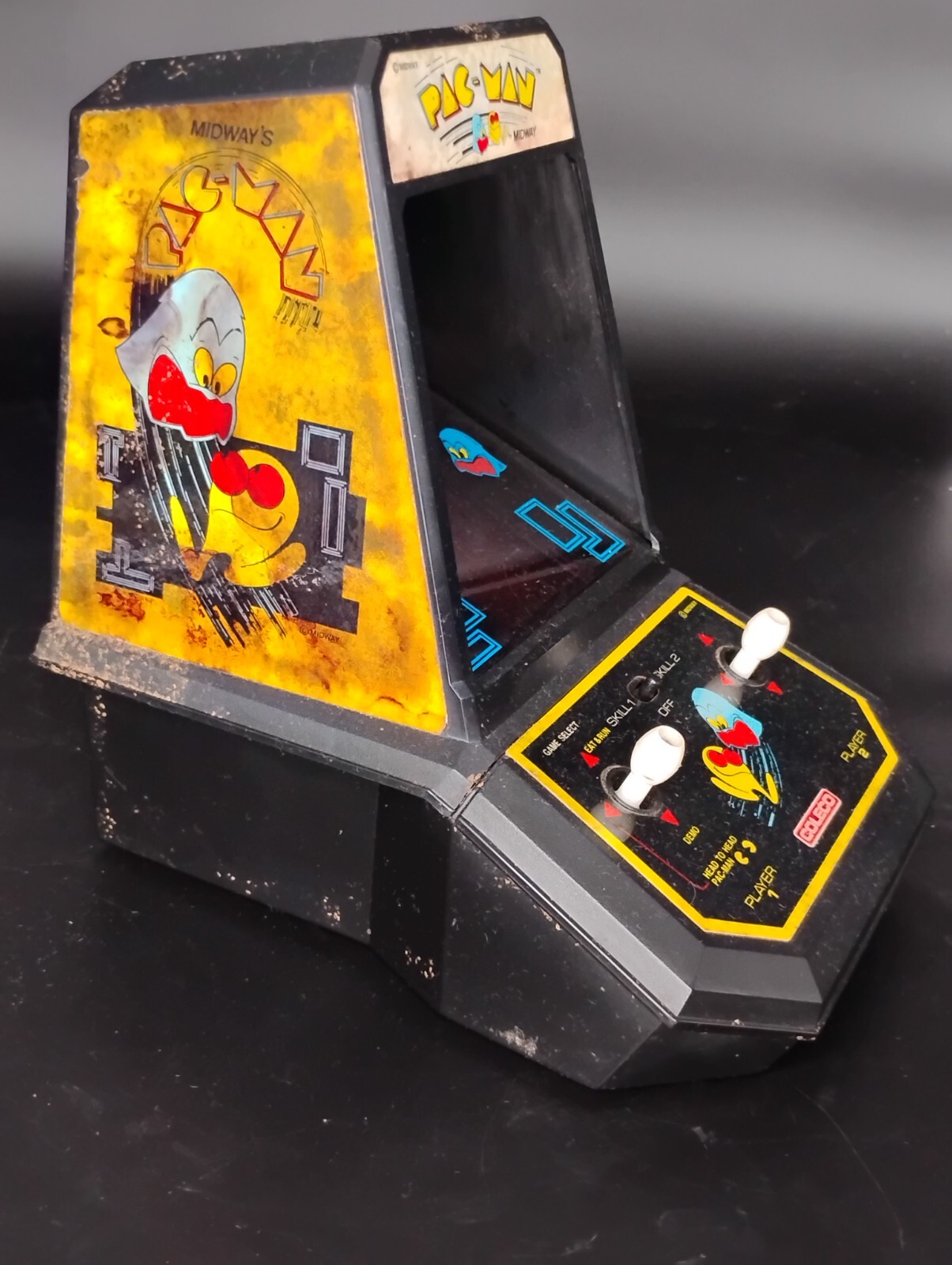 1981 Coleco Pac-man Mini Arcade Table Top Video Game. As Is.