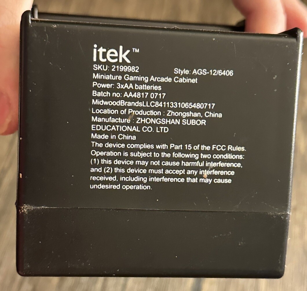 New Unused ITEK Multicade 230 Miniature Retro Arcade Video Games Machine