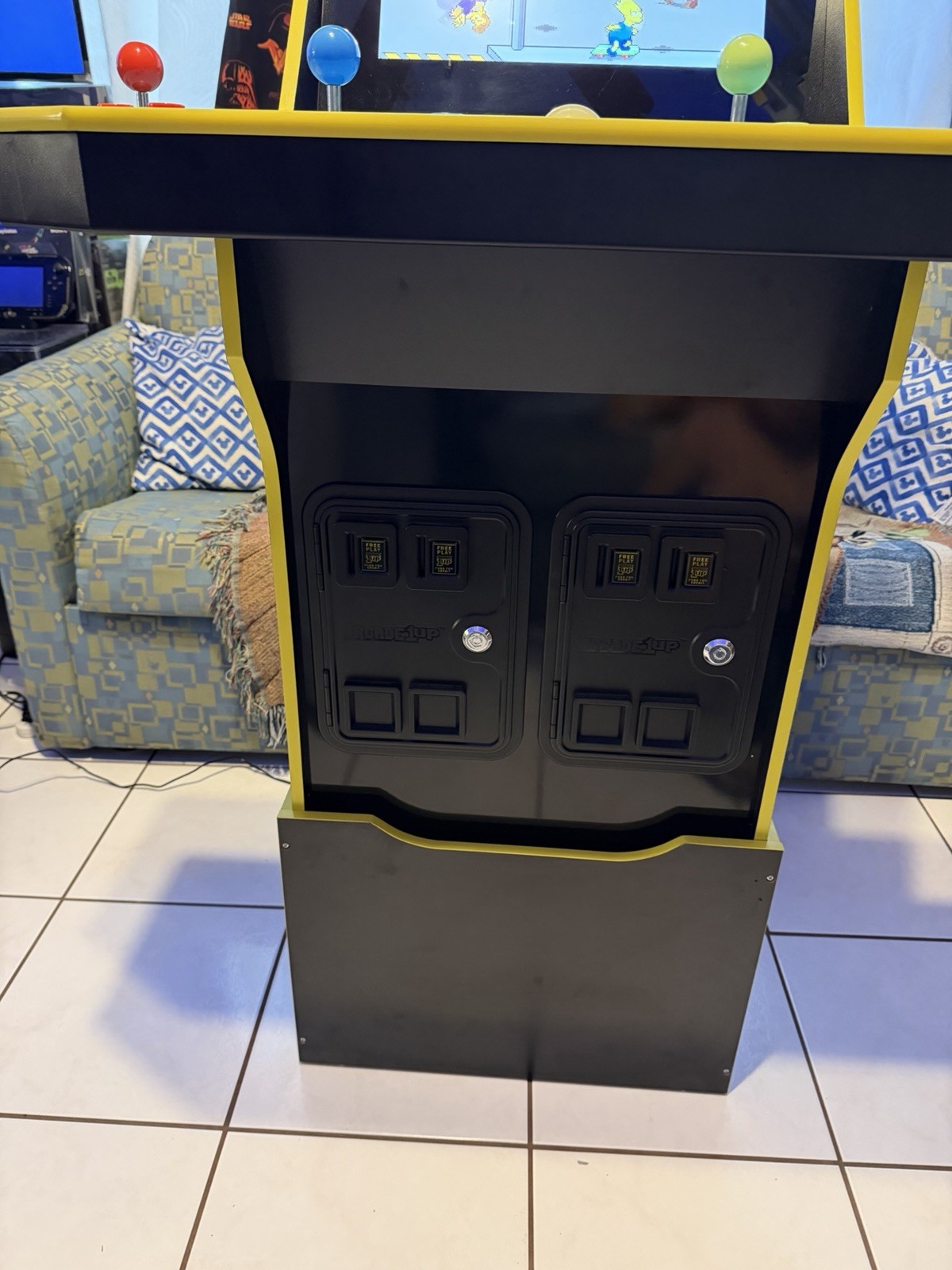 🕹️Arcade 1 Up The Simpsons Live Arcade Cabinet with Riser Lit Marquee 4 Player