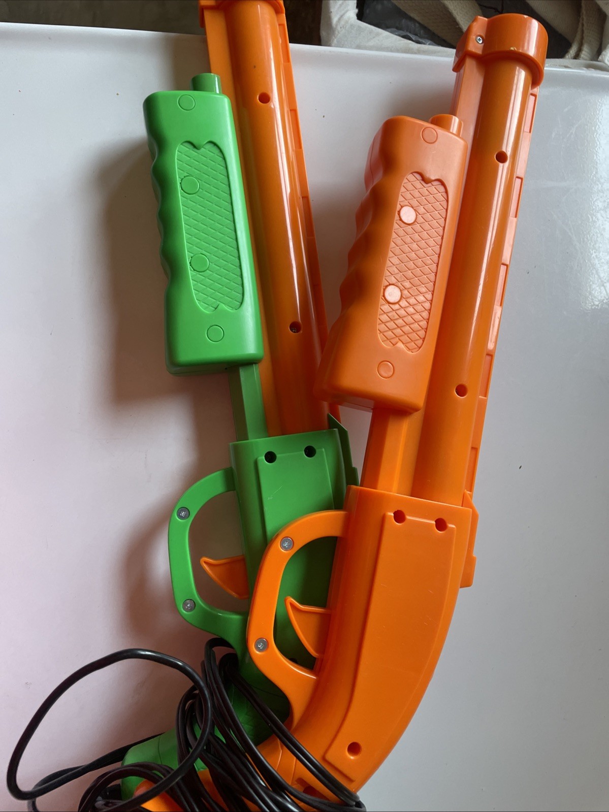 Big Buck Hunter Pro Plug & Play TV Arcade Game Green & Orange Gun NO SENSOR