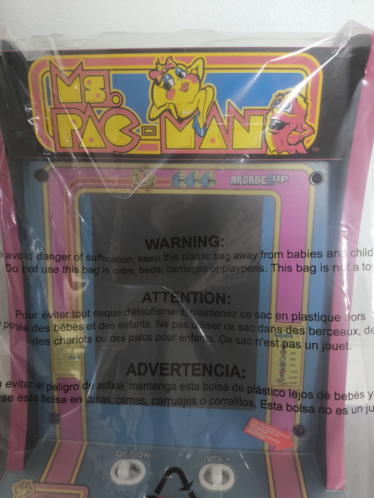 Arcade1Up Ms. Pac-Man Counter-Cade Mini Tabletop Arcade Machine Repro 2020