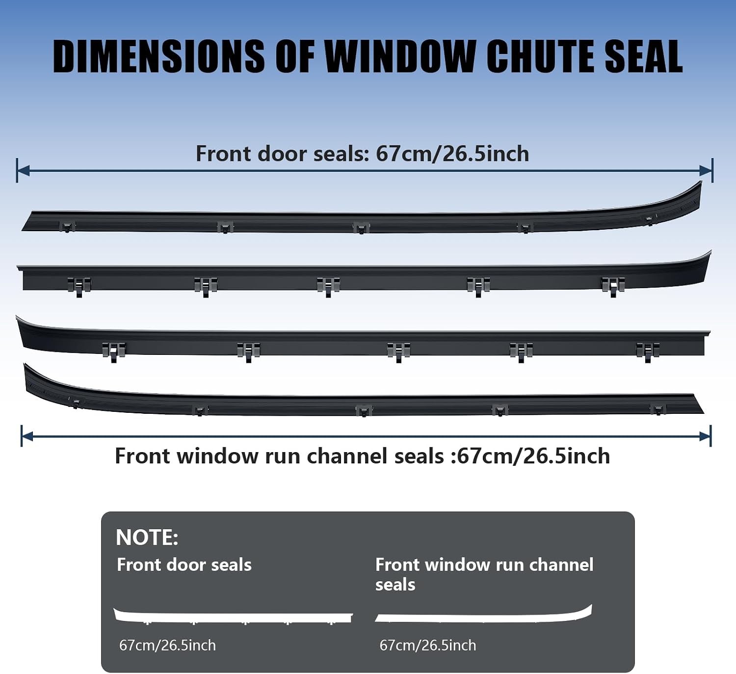Front Door Window Weatherstrip Kit,Molding Sweep Felt Trim Seal