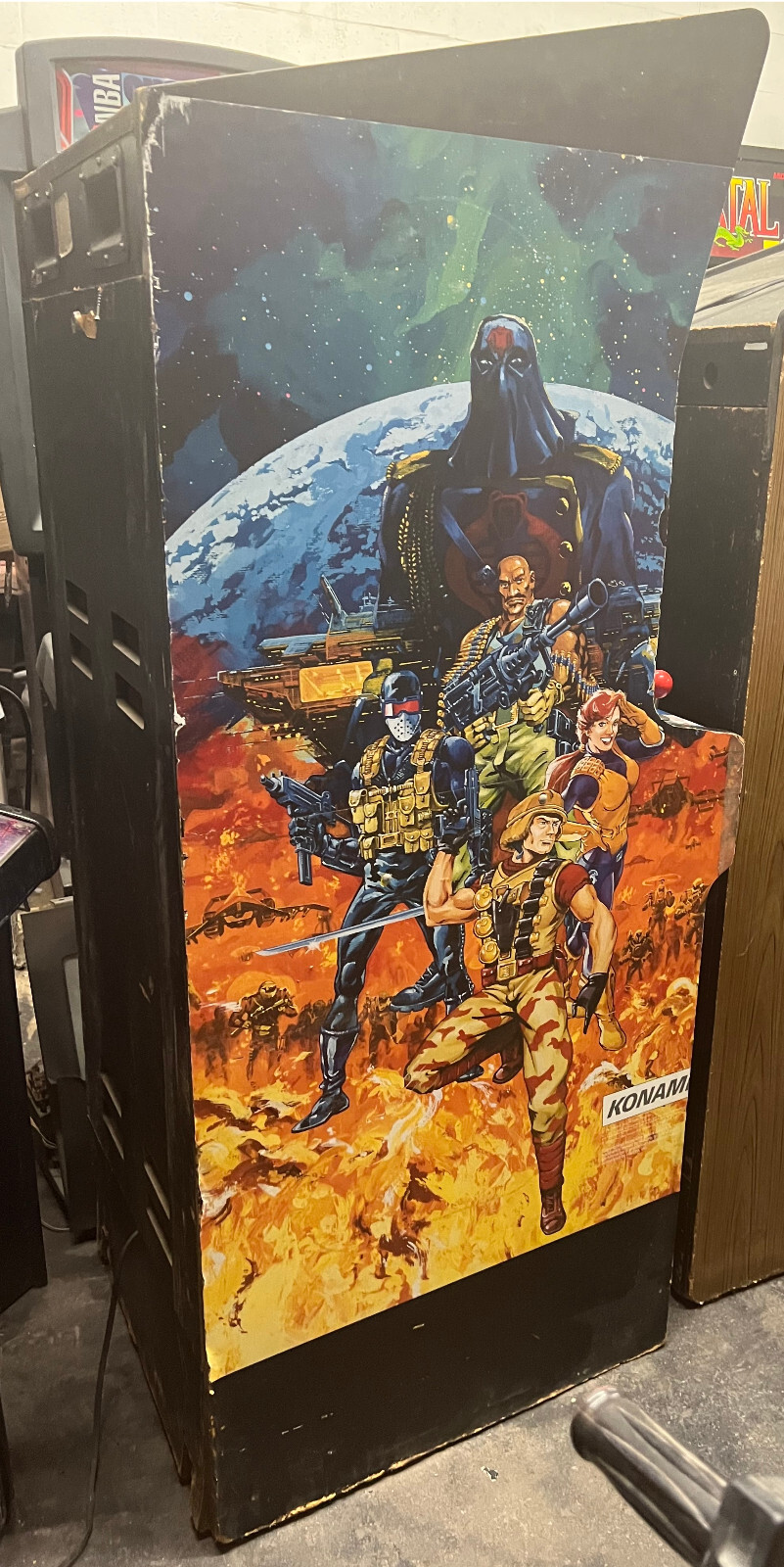 G.I. JOE ARCADE MACHINE bY KONAMI 1992 (Excellent Condition) *RARE*