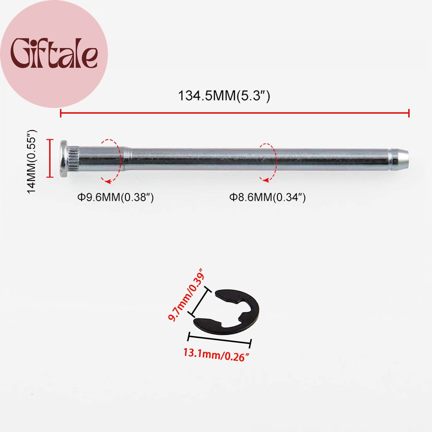 Compatible with Door Hinge Pin and Bushing Repair Kits (4 Pins 2 Door) Replacem