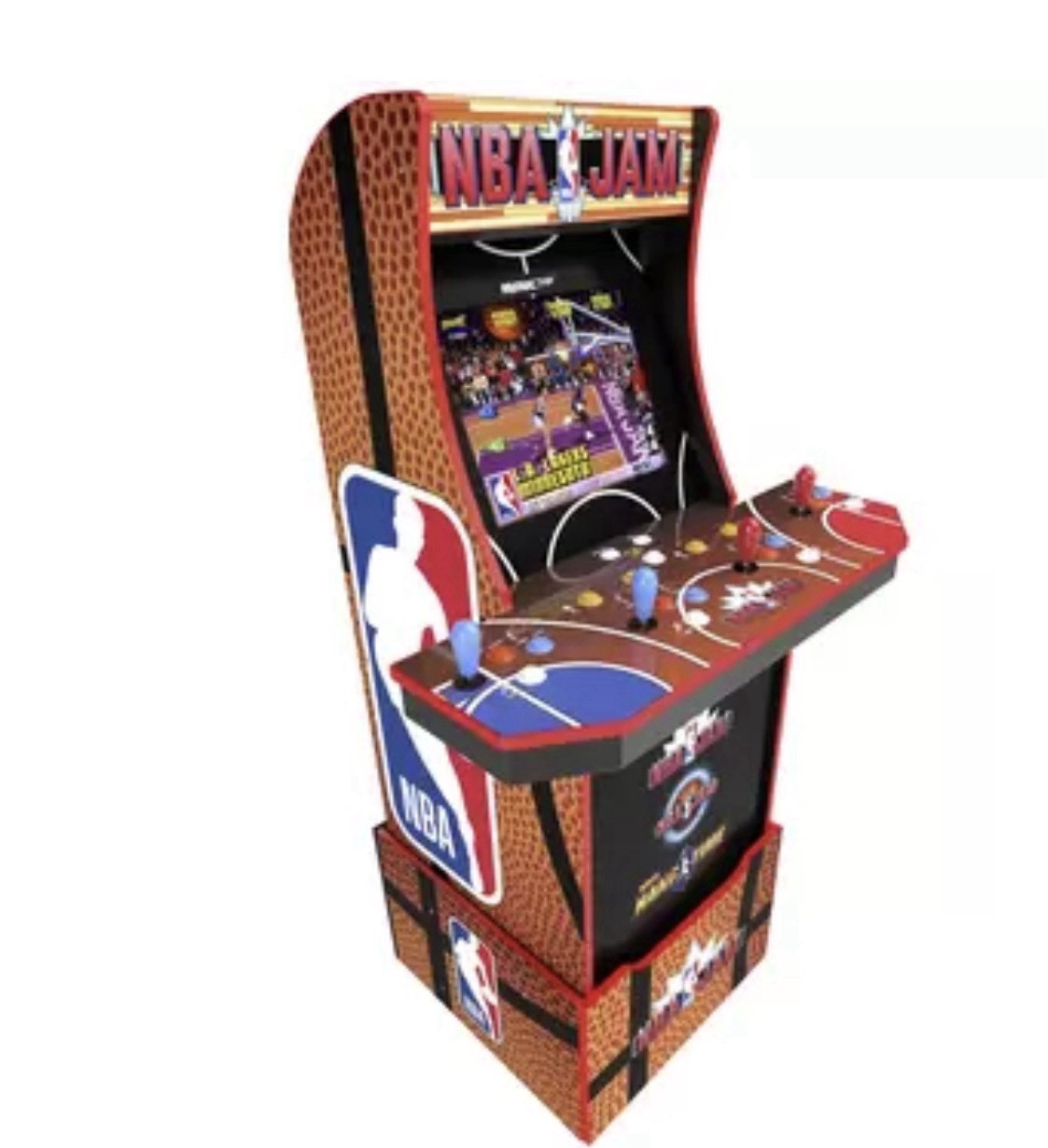 Arcade1up NBA Jam Arcade 4 player Machine w/Stool NBA Hangtime TournamentEdition