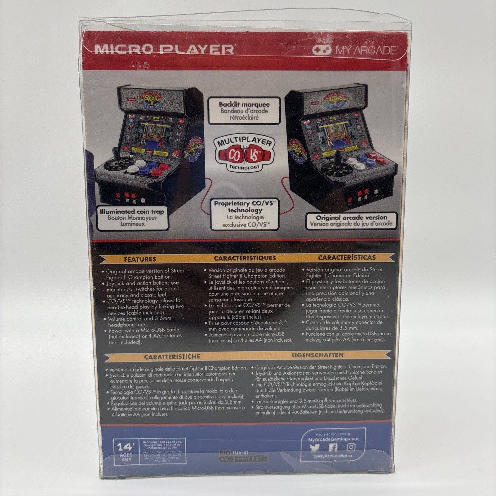 🔥Street Fighter 2 Champion Edition Micro Player Retro Arcade Mobile Game
