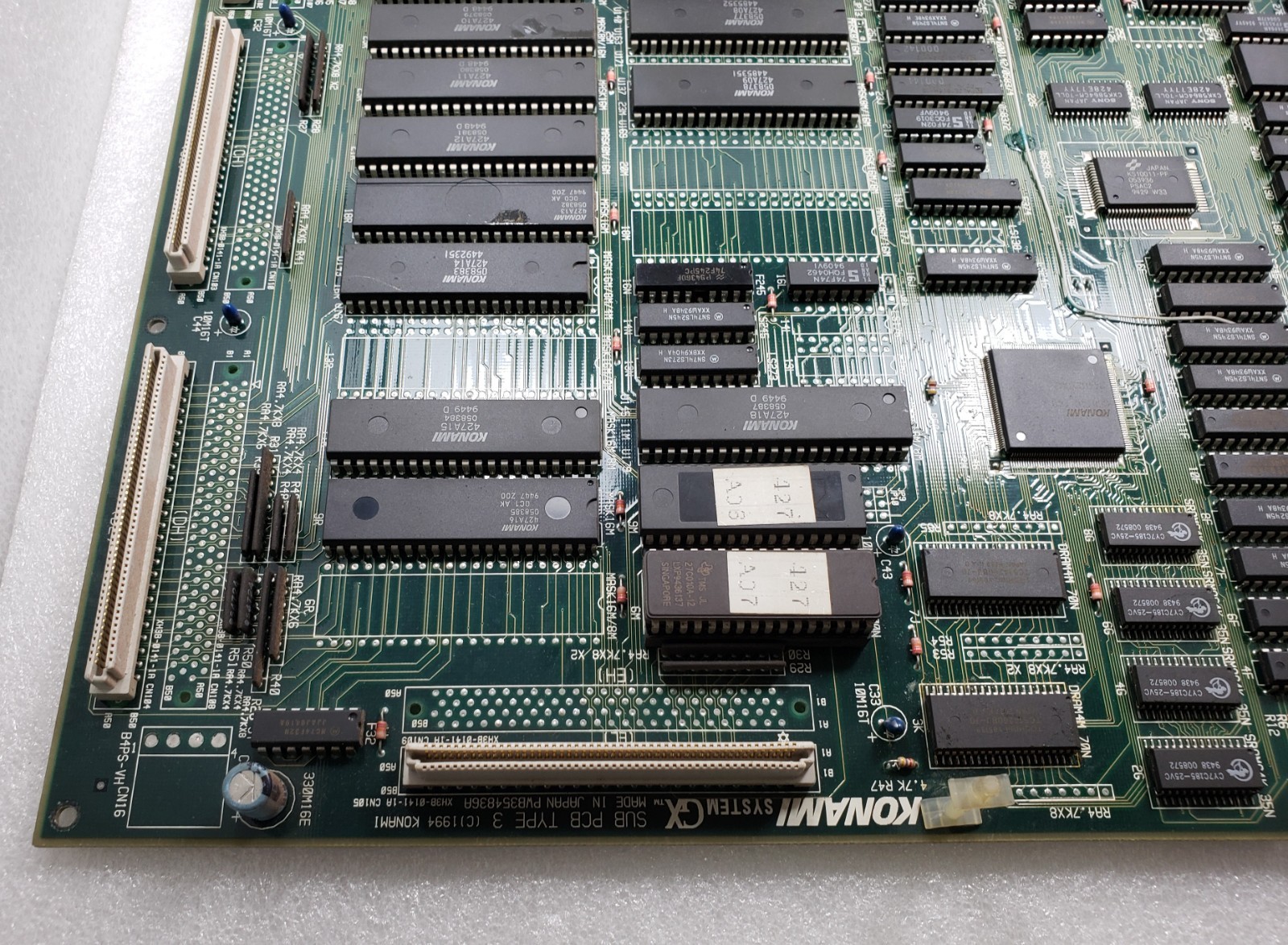 Konami System GX SUB PCB TYPE 3 PWB 354836A Video Arcade Game