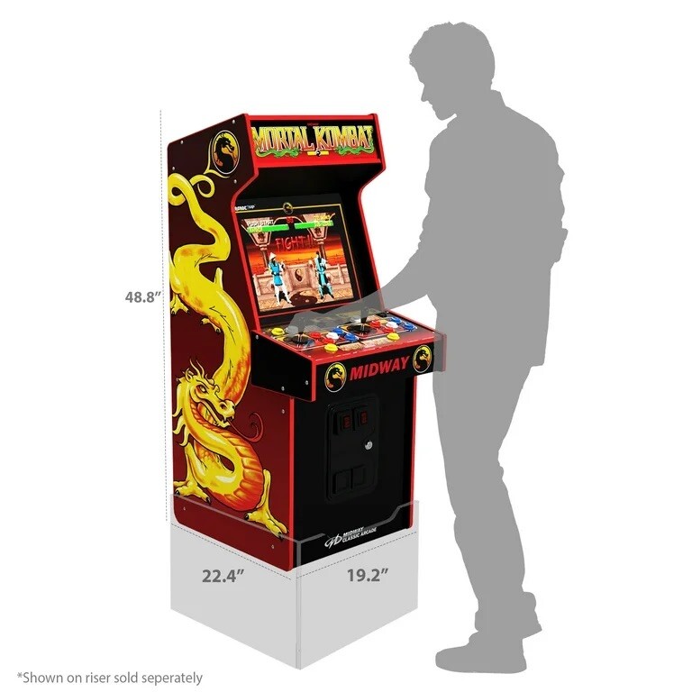 Arcade 1UP Mortal Kombat 30th Anniversary Legacy 14 Games W/ Rare Defender Game