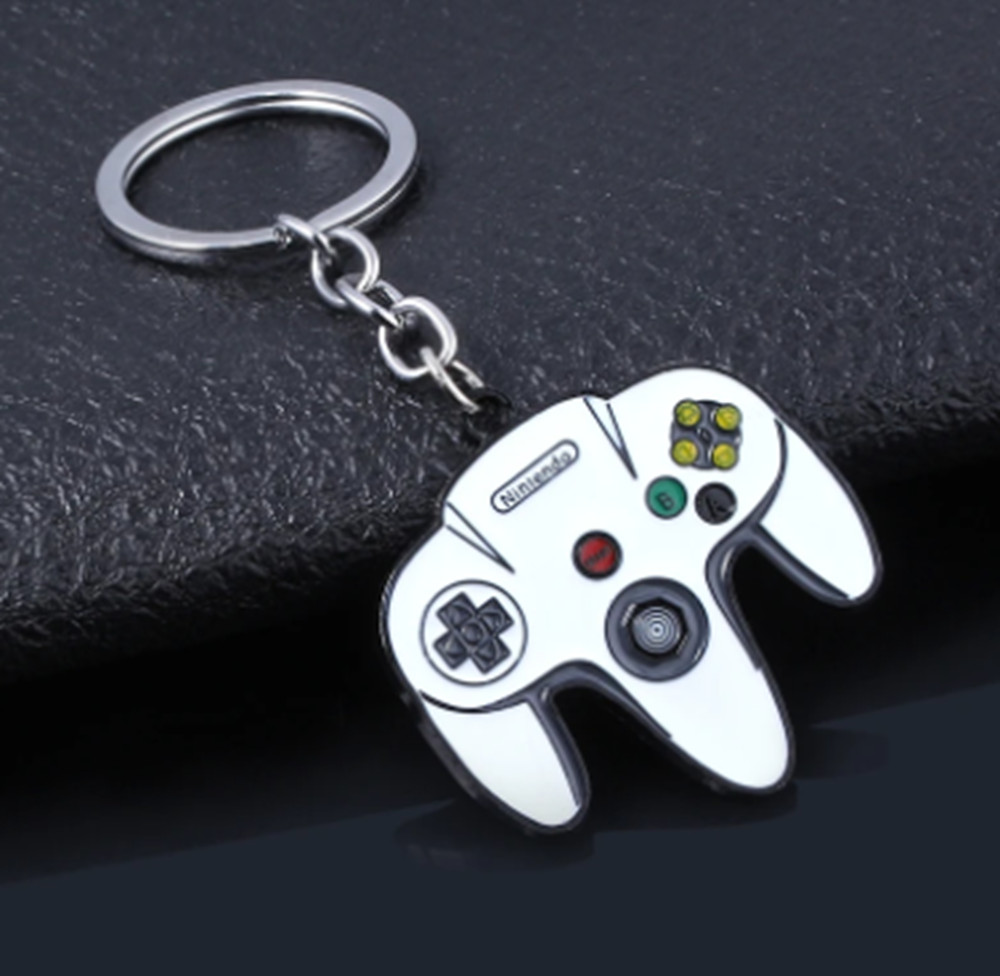 Game Machine Controller Handle Keychain Men Car Keyring Creative Joystick Model
