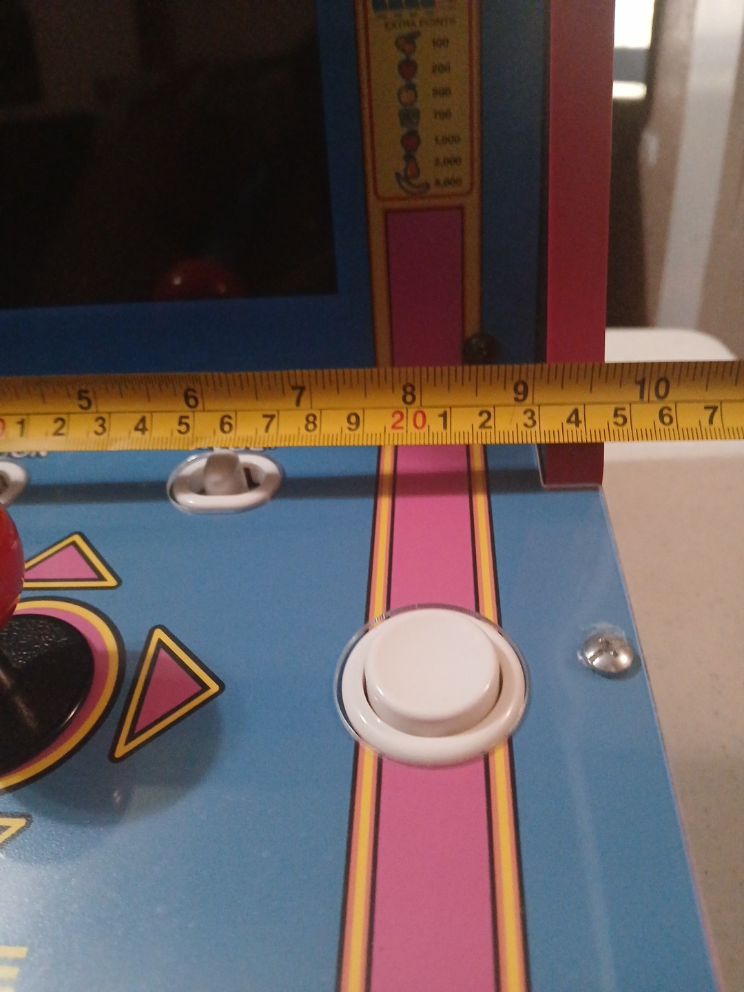 Arcade 1up 8261 Ms Pac-Man Tabletop Arcade GameSystem 16″ Tested – works