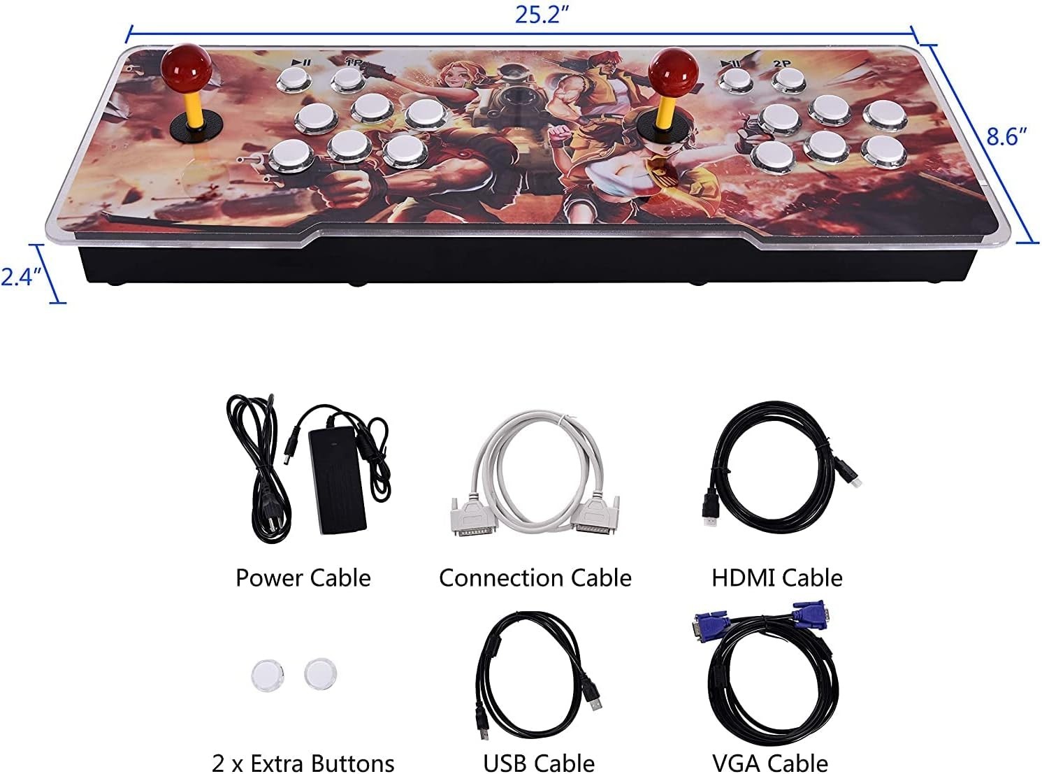32000 Games in 1] 78S Pandora Box Arcade Game Console for PC & Projector & TV…