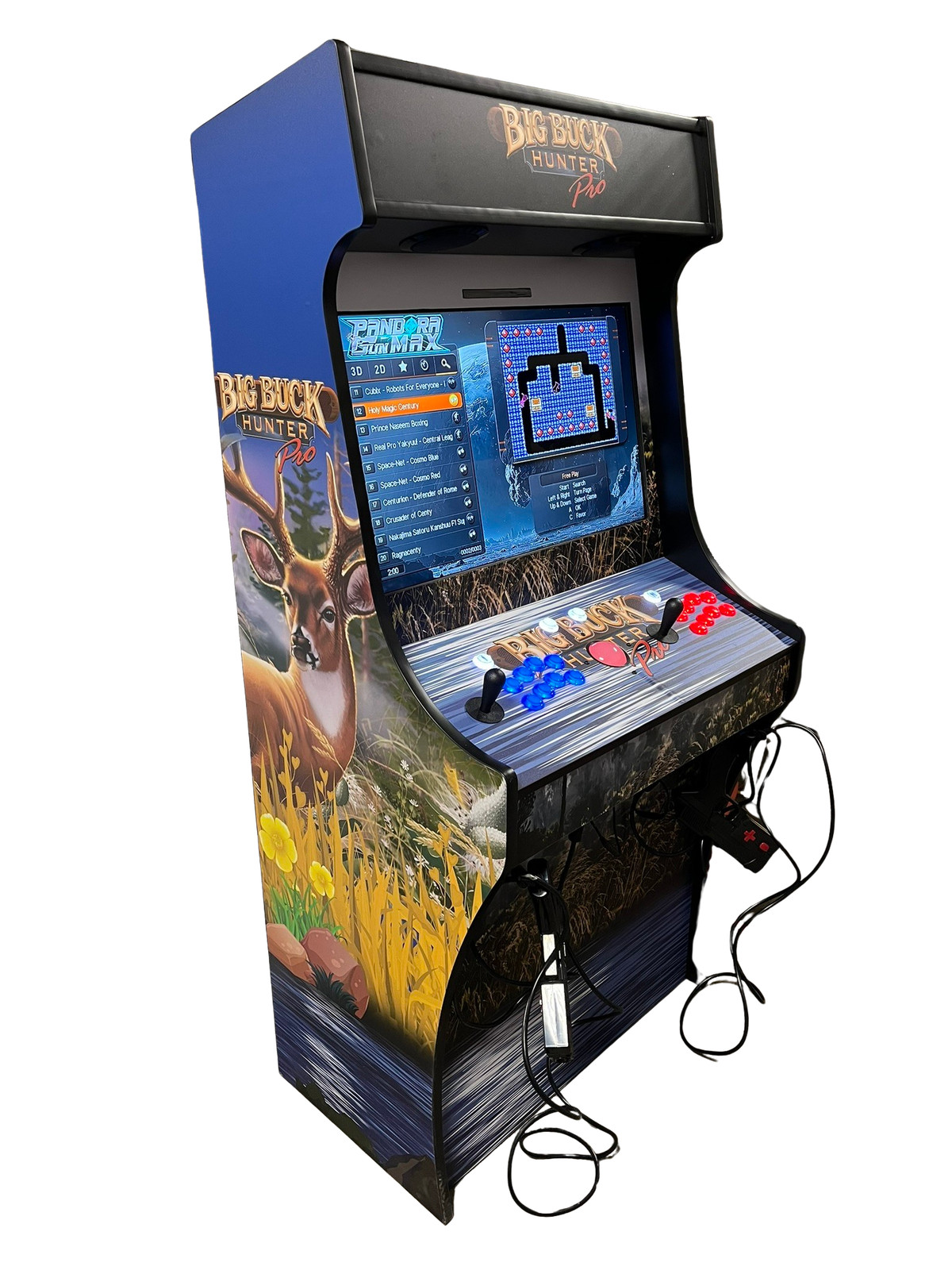 Two Player 32″ Buck Hunter Arcade With Trackball and Dual Light Guns
