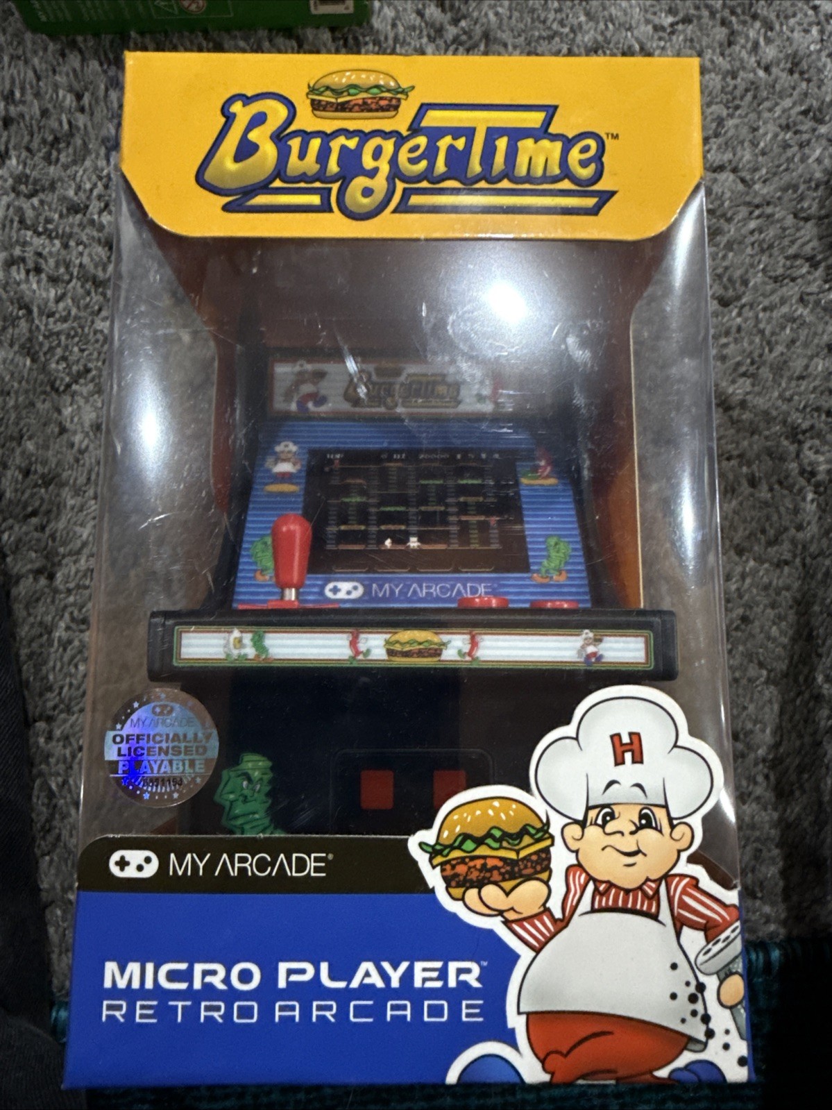 My Arcade Burgertime Micro Player Mini Arcade Machine Fully Playable ~ NEW