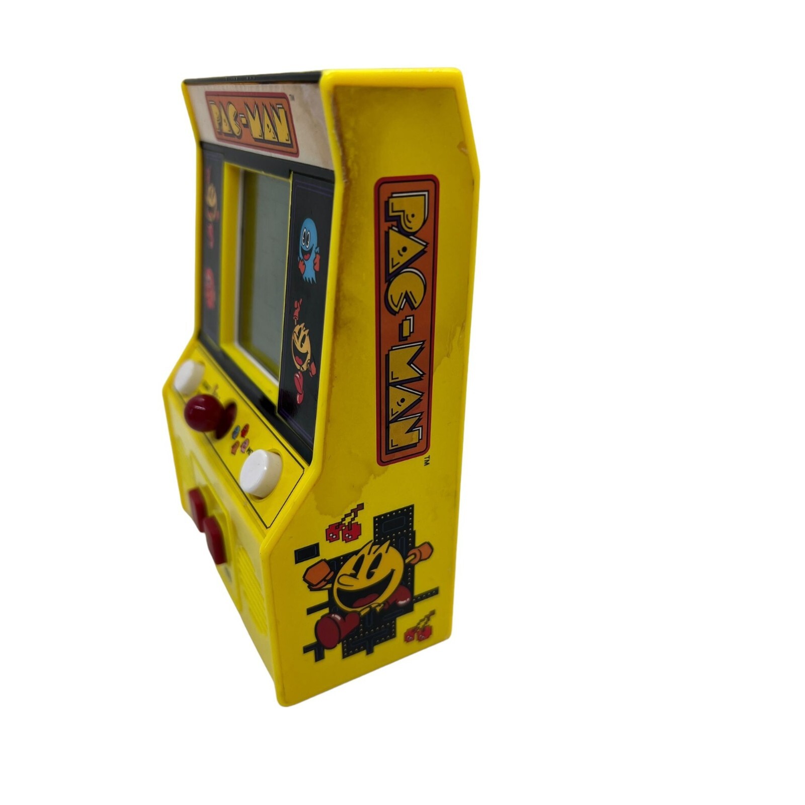 PacMan Bandai Mini Handheld Arcade Video Game 09521 6″ Great Working Condition