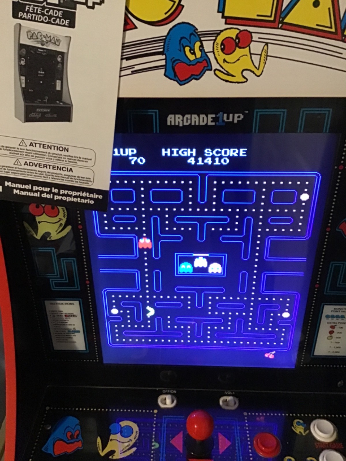 Arcade pac man and 2 other games included slightly used