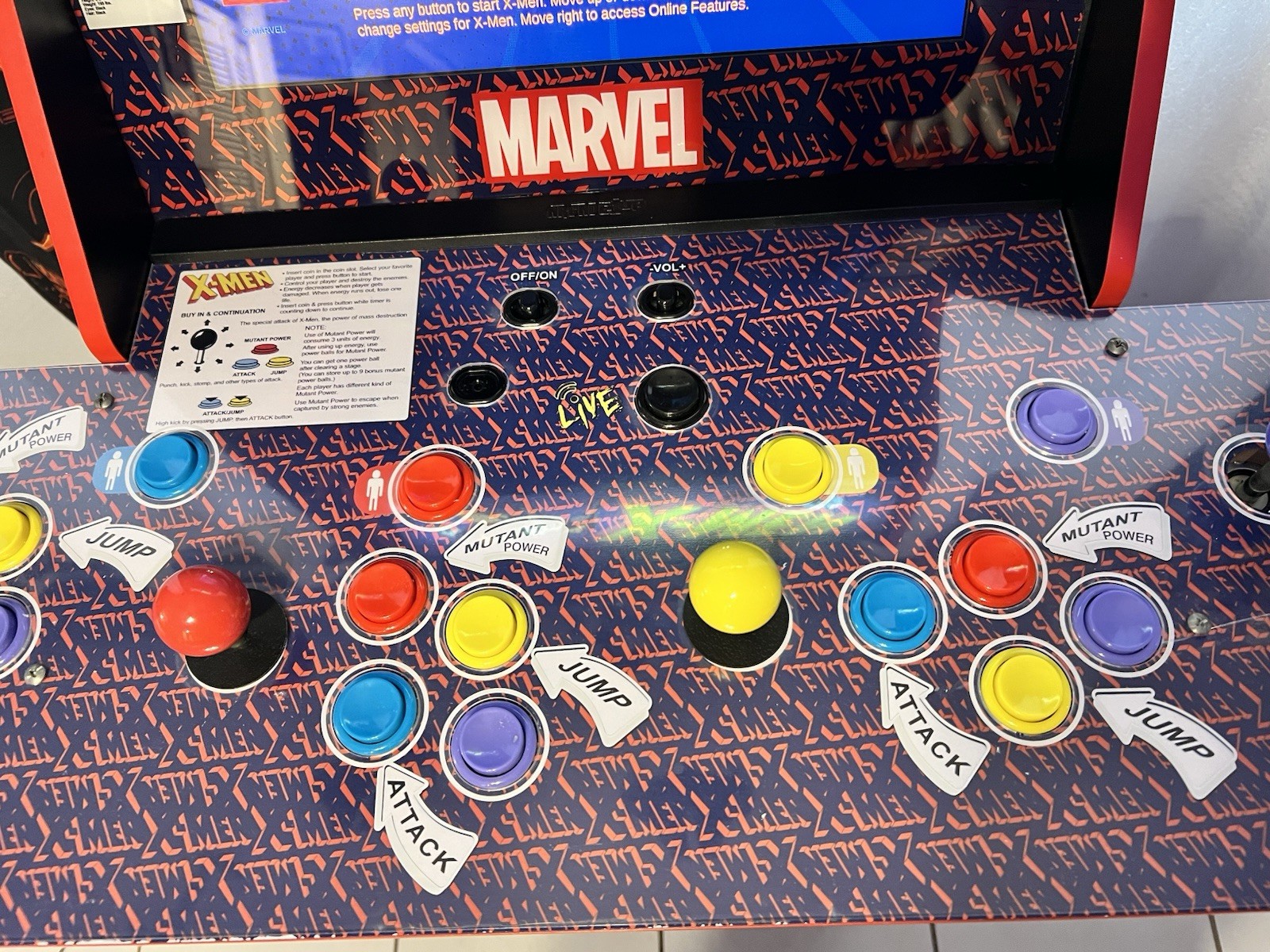 🕹️ARCADE1UP X-MEN 4 Arcade PLAYER ORIGINAL W RISER – WORKING GREAT