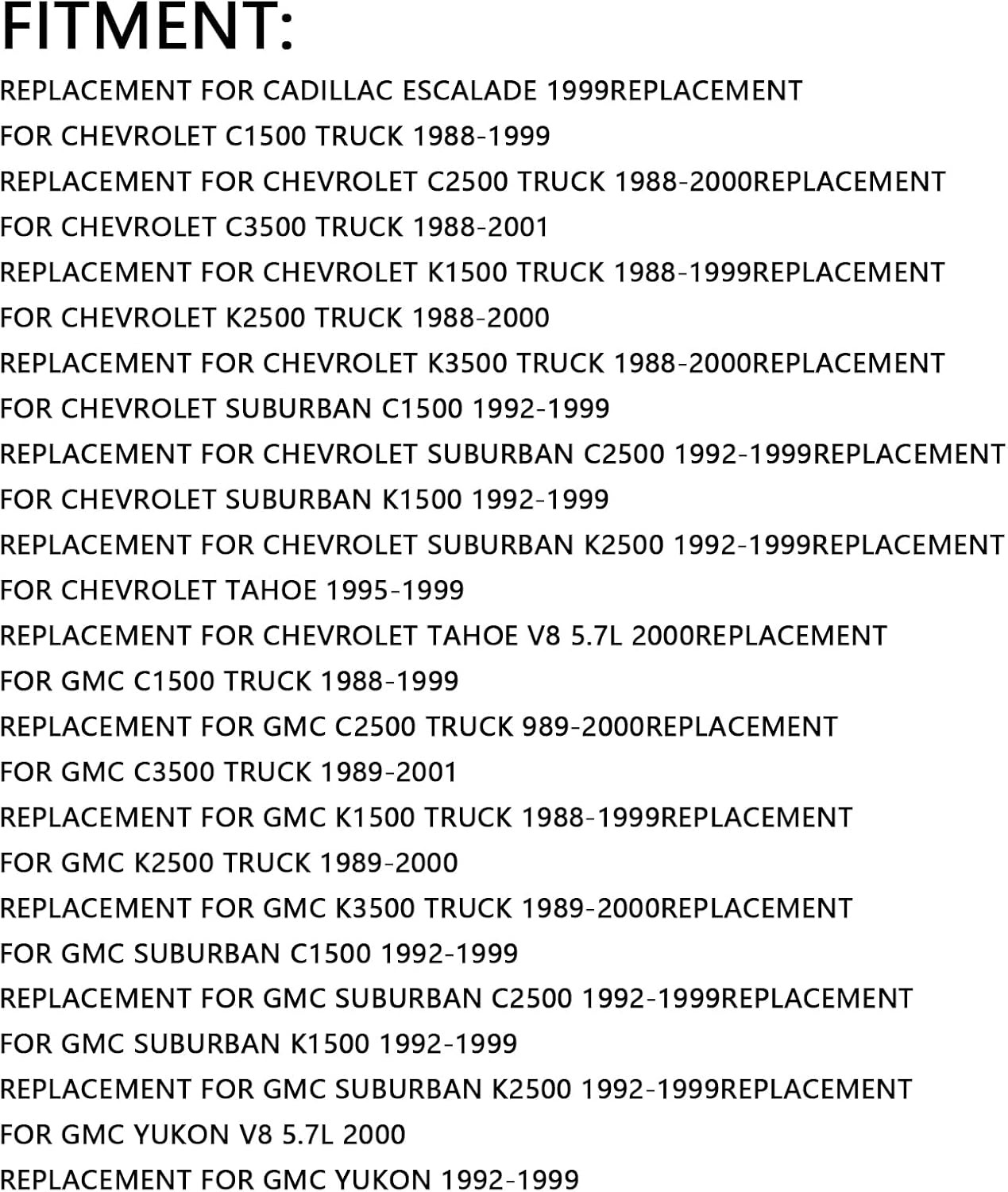 Kit reparacion bisagra puerta con resorte para Chevrolet C1500 1988 a 1999