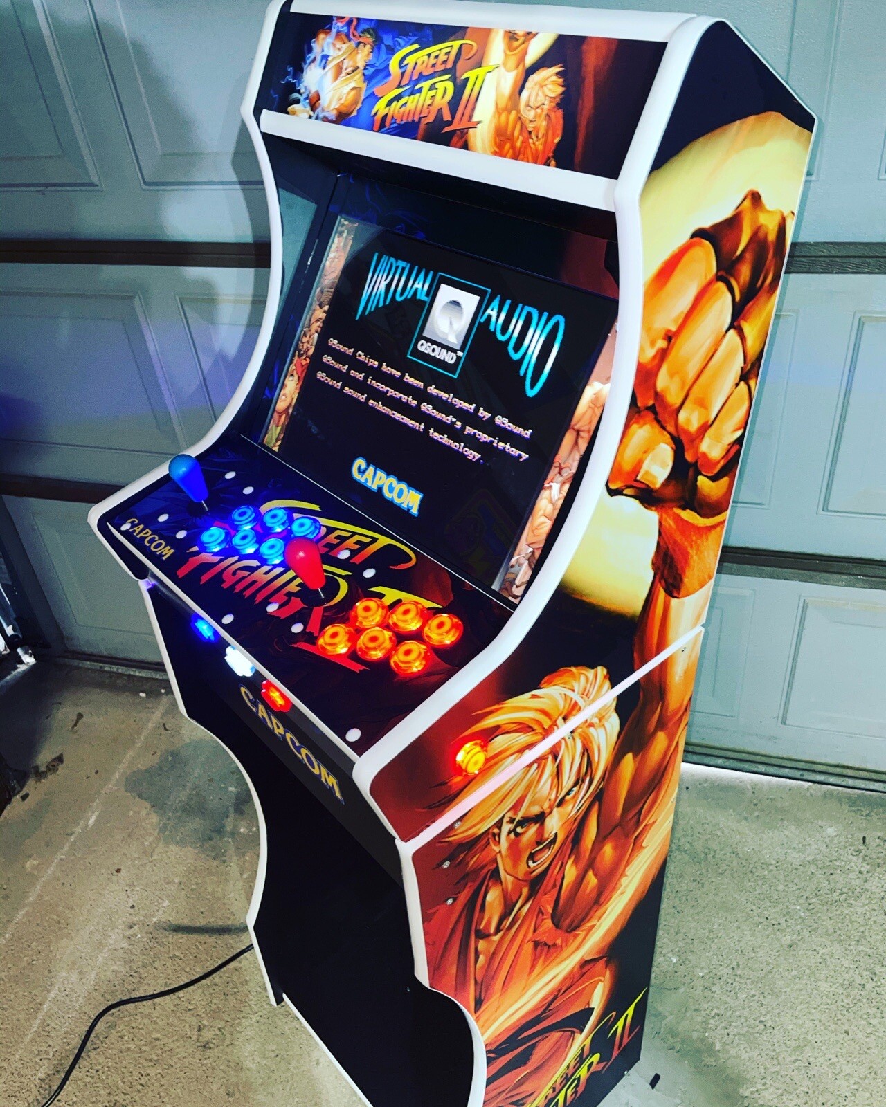 Street Fighter 2 Multicade Tabletop Bartop Arcade + Stand Raspberry Pi 4