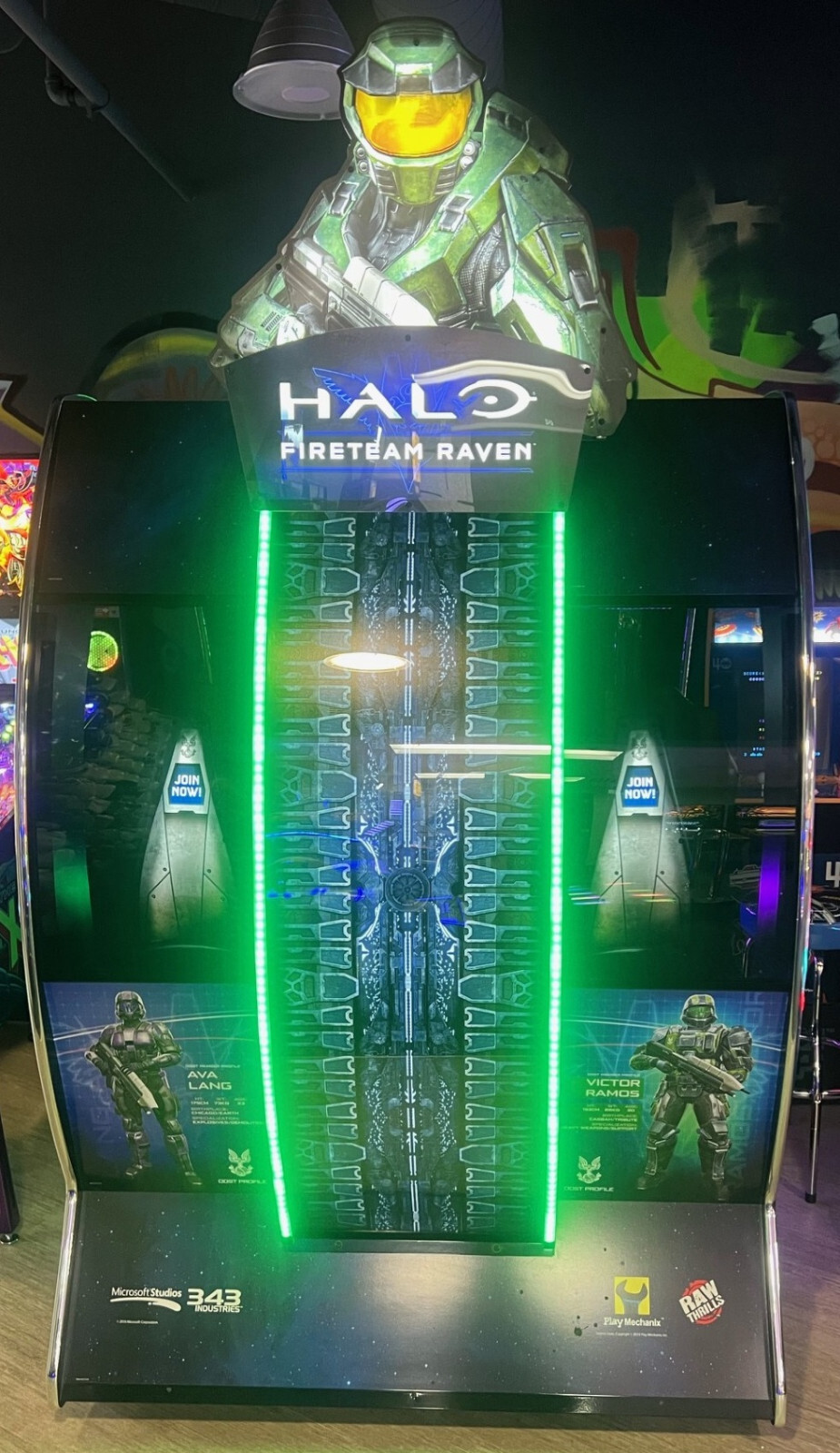 HALO FIRETEAM RAVEN ARCADE MACHINE by RAW THRILLS (Excellent) *RARE*
