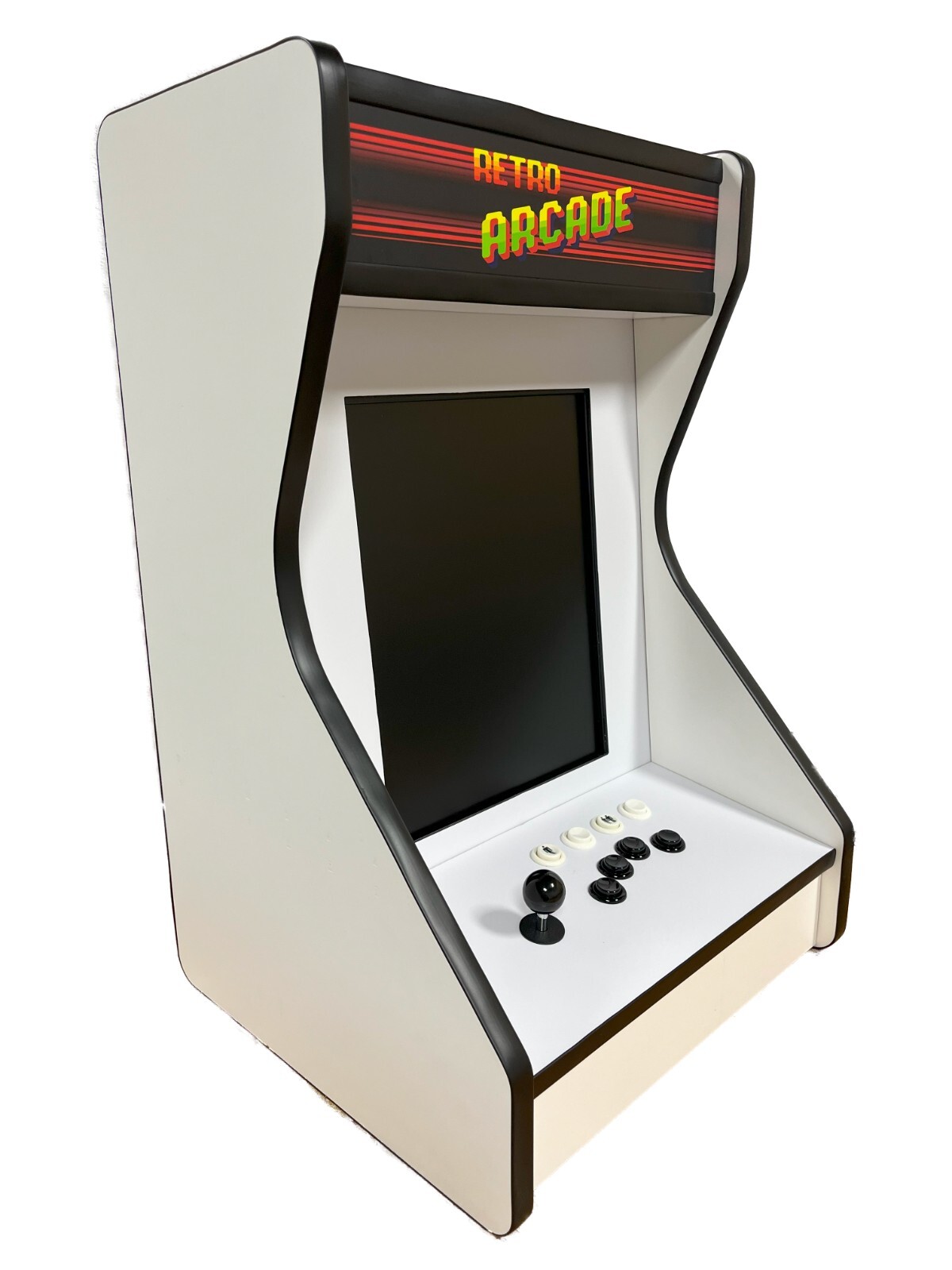 White Bar Top / Table top Vertical Arcade For Your Home! With 516 Games!