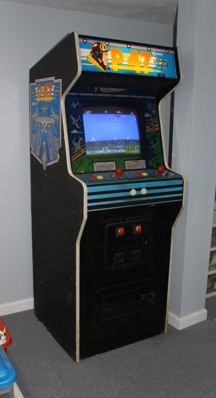P-47 Phantom Upright ARCADE VIDEO GAME by Jaleco 1988 Shipping Available